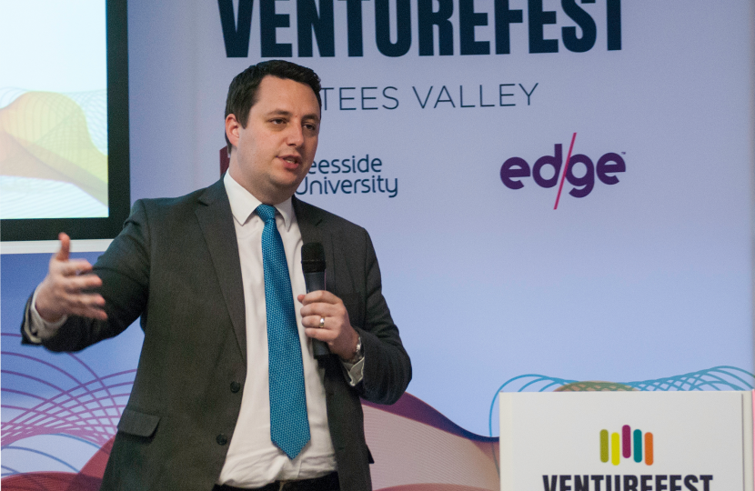 Tees Valley Mayor Ben Houchen at VentureFest 2019