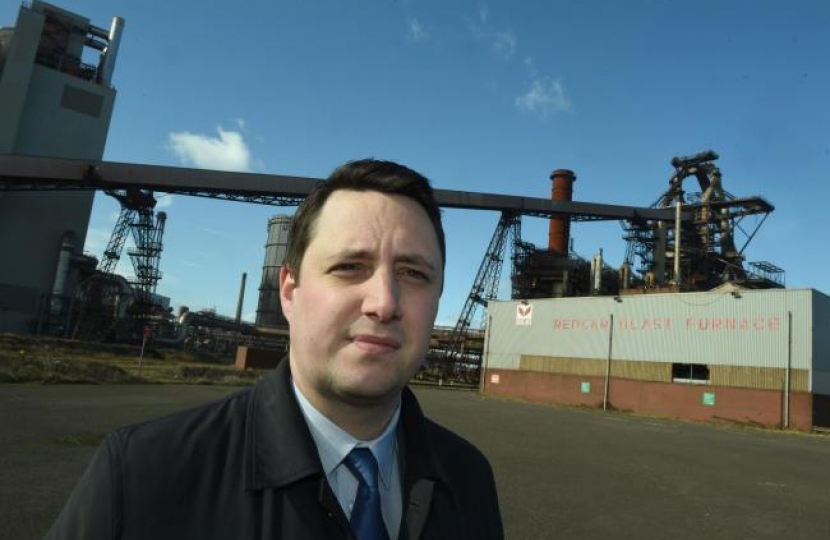 Tees Valley Mayor Ben Houchen at the former SSI Steelworks