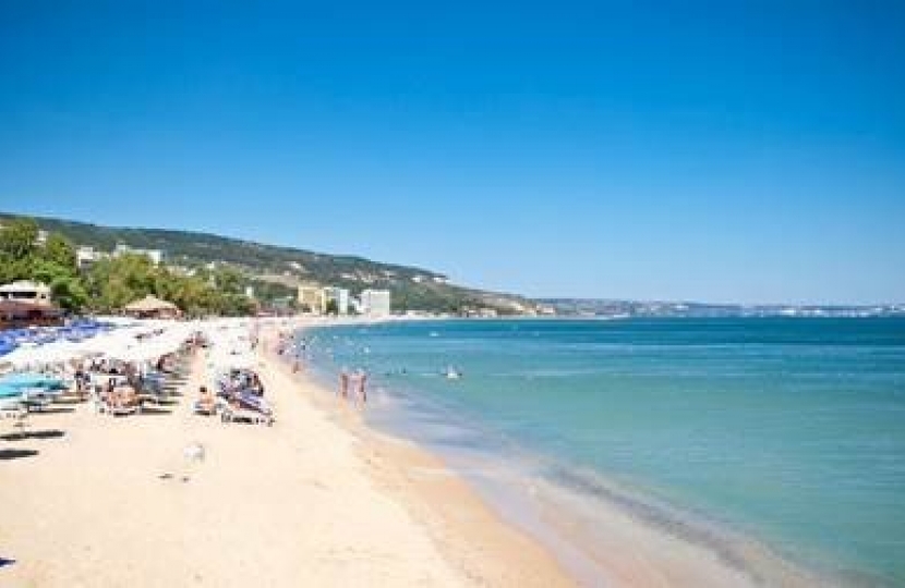 Black Sea beach resort in Bulgaria