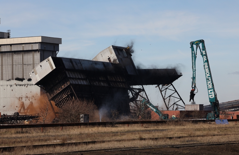 Mayor Pushes Button On Explosive Demolition Of Teesworks’ Coal Handling Facility