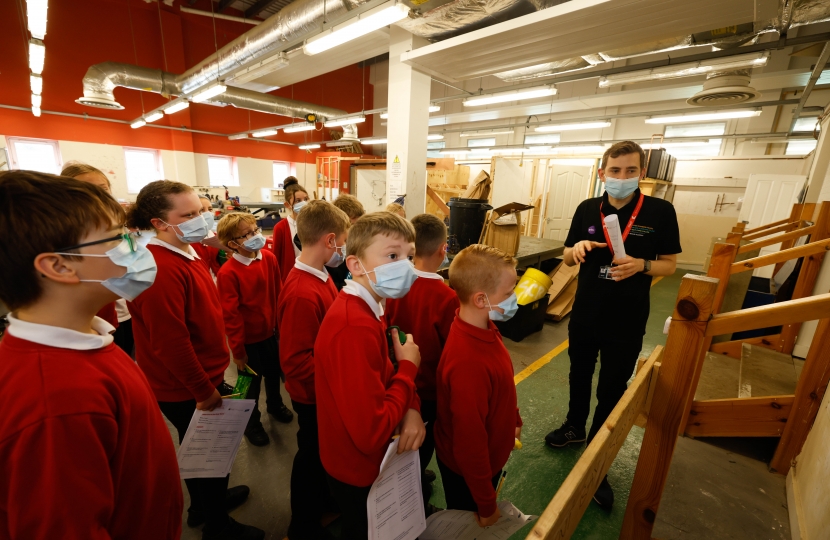 Hundreds of Primary Pupils Learn About College Life in Careers Scheme