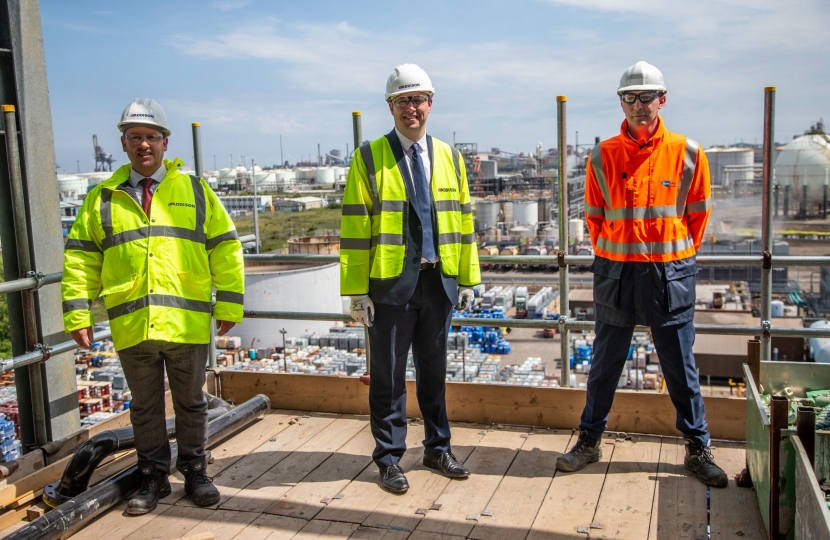 Tees Valley Mayor Celebrates Construction Of Global Chemical Firm’s New Production Facility