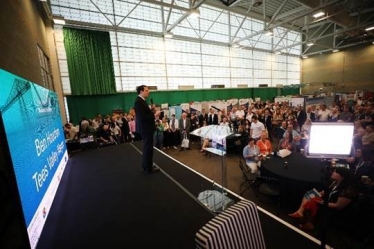 Tees Valley Mayor Ben Houchen presenting at last year’s Business Summit