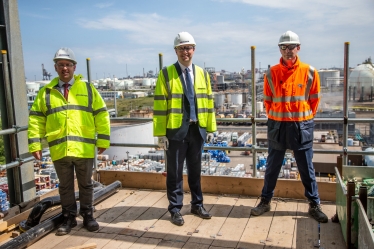 Tees Valley Mayor Celebrates Construction Of Global Chemical Firm’s New Production Facility